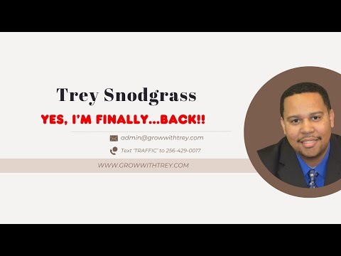 "'I'm Finally Back! | Latest News, Updates, & Tips from Trey Snodgrass