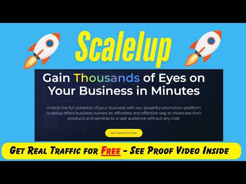 Get 1000+ Eyes on (YOUR) Business FAST with Scalelup!